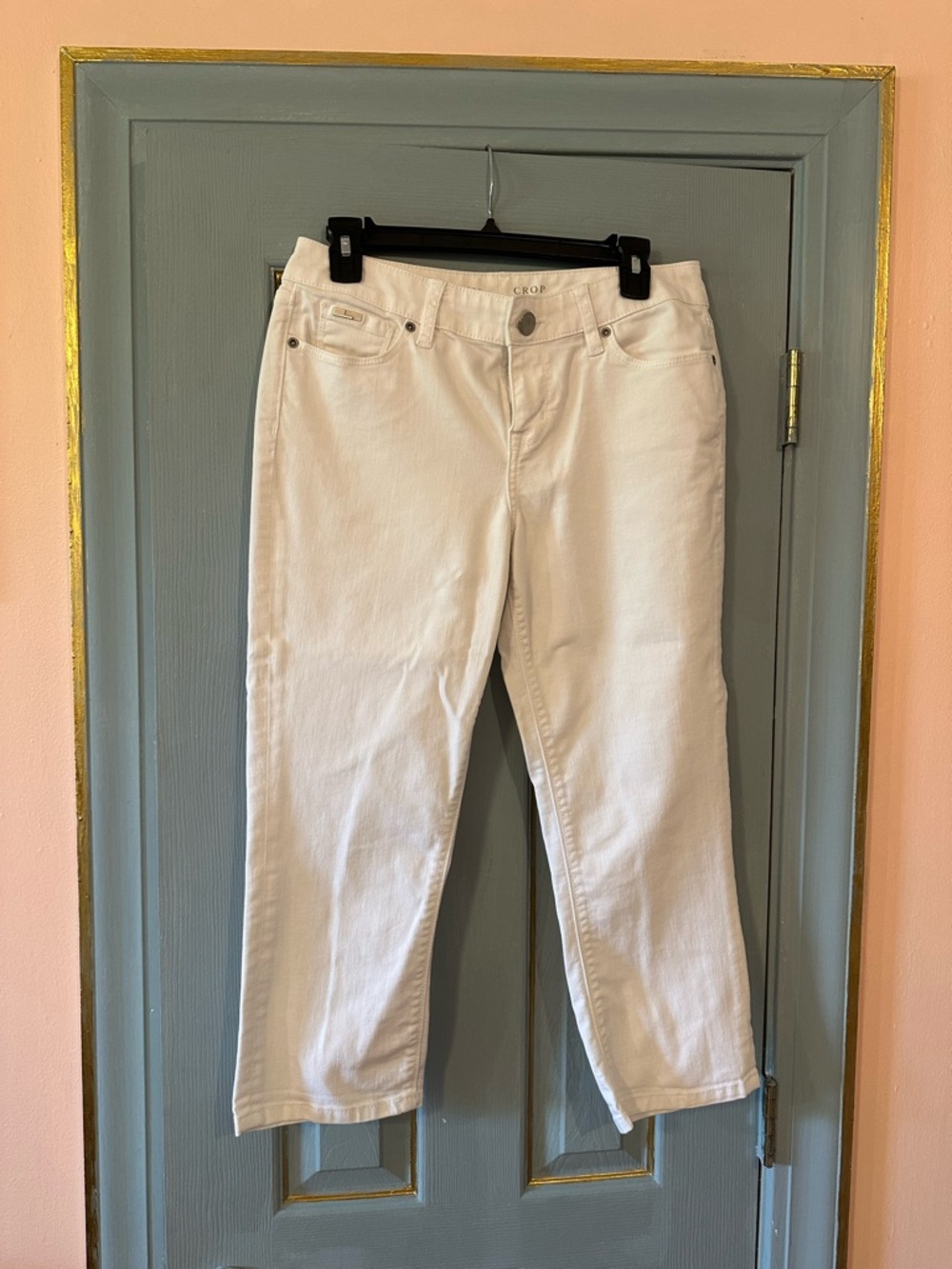The Limited White Cropped Women's Jeans